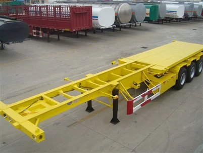 40FT yuk tashish idishi shassi treyleri sotiladi